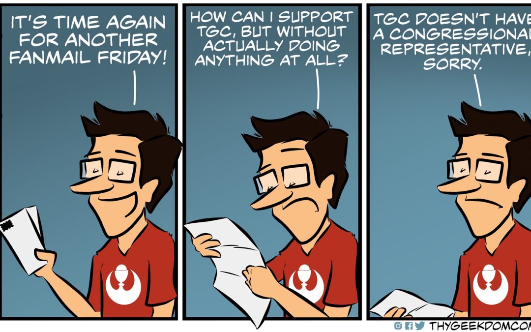 Fanmail Friday: Congressional Support