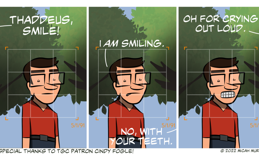 Young Thaddeus: Smile!