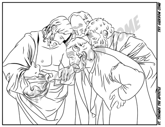 St. Thomas the Apostle Coloring Page